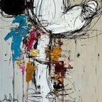 KINETIC FORM: Expressive Abstract Figurative Wall Art