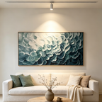 BREEZE: Textured Impasto Abstract MEDITERRANEAN Seascape Canvas