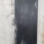 MONOCHROME MINIMALISM: Abstract Painting, Black and White Wall Art, Textured Canvas, Vertical