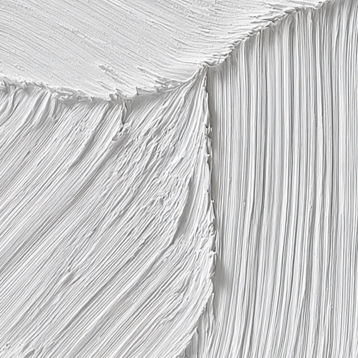 SERENE RIFT: Large Textured White Minimalist Abstract Painting