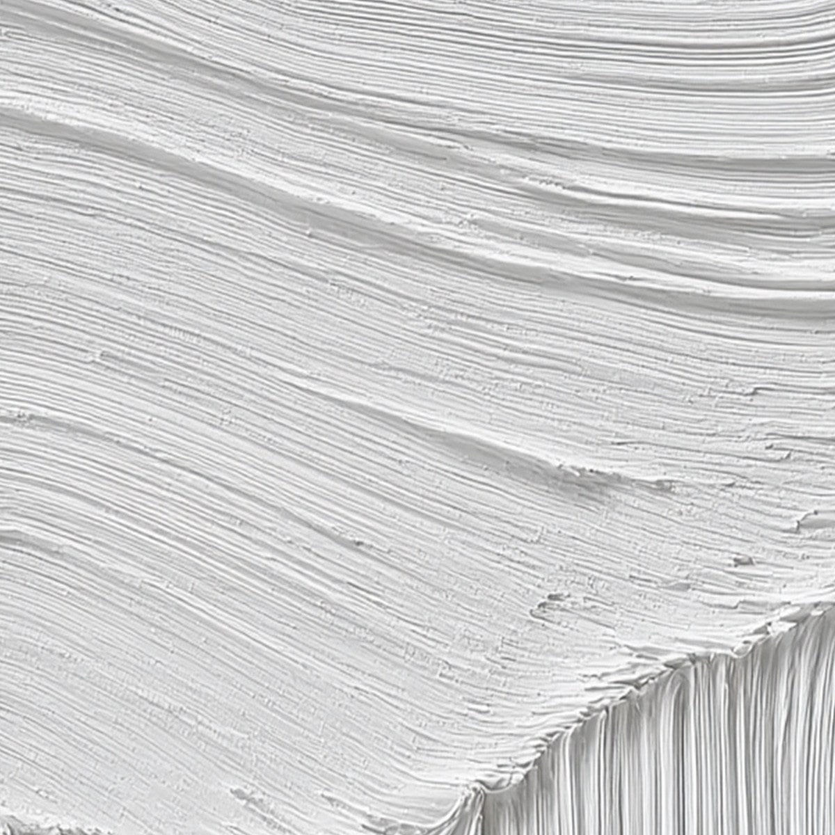 SERENE RIFT: Large Textured White Minimalist Abstract Painting