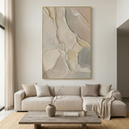 SERENE TEXTURES: Textured Impasto Gentle Undulations Canvas