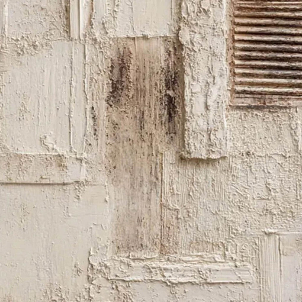 STRATA: Textured Wabi Sabi Abstract Painting in Neutral Tones