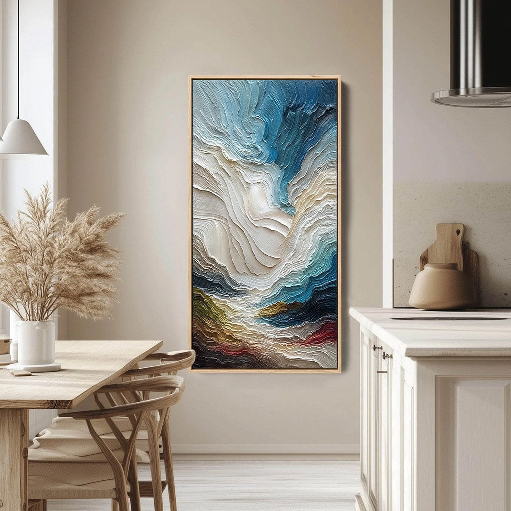 STRATUM: Vertical Abstract Impasto Landscape Painting