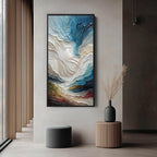 STRATUM: Vertical Abstract Impasto Landscape Painting