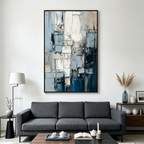 STRATUM: Impasto Cool Blues Crisp Whites Grounding Canvas