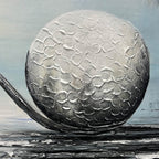 STROKE OF GENIUS: Textured Golf Still Life Painting with Focus and Precision