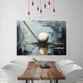 STROKE OF GENIUS: Textured Golf Still Life Painting with Focus and Precision