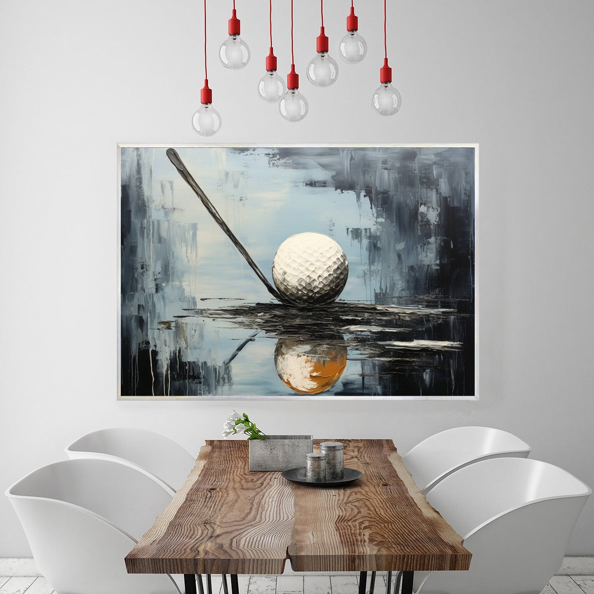 STROKE OF GENIUS: Textured Golf Still Life Painting with Focus and Precision