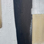 STRUCTURED CALM- Textured Minimalist Abstract Oil Painting