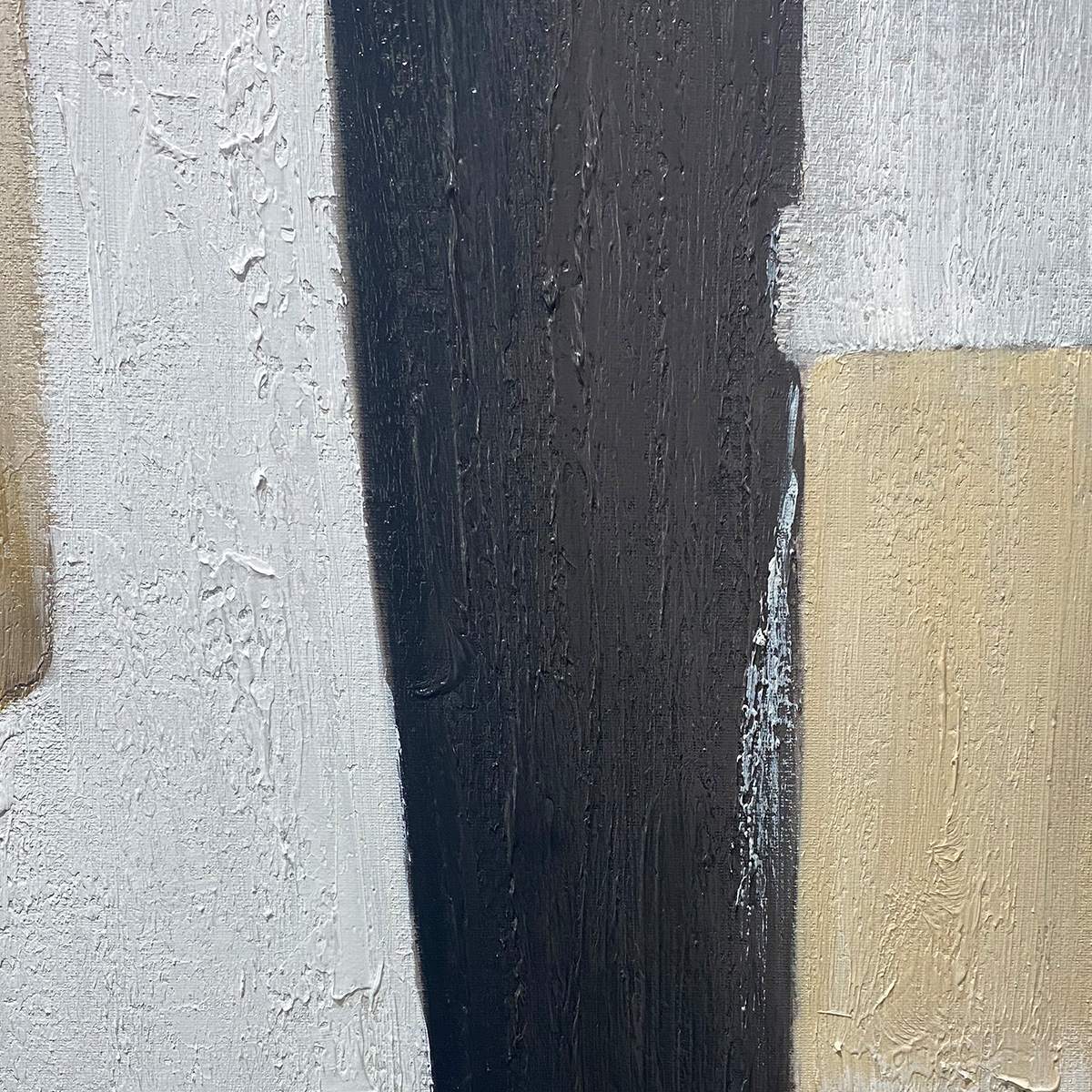 STRUCTURED CALM- Textured Minimalist Abstract Oil Painting