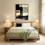 STRUCTURED FORMS: Minimalist Interlocking Blocks Canvas