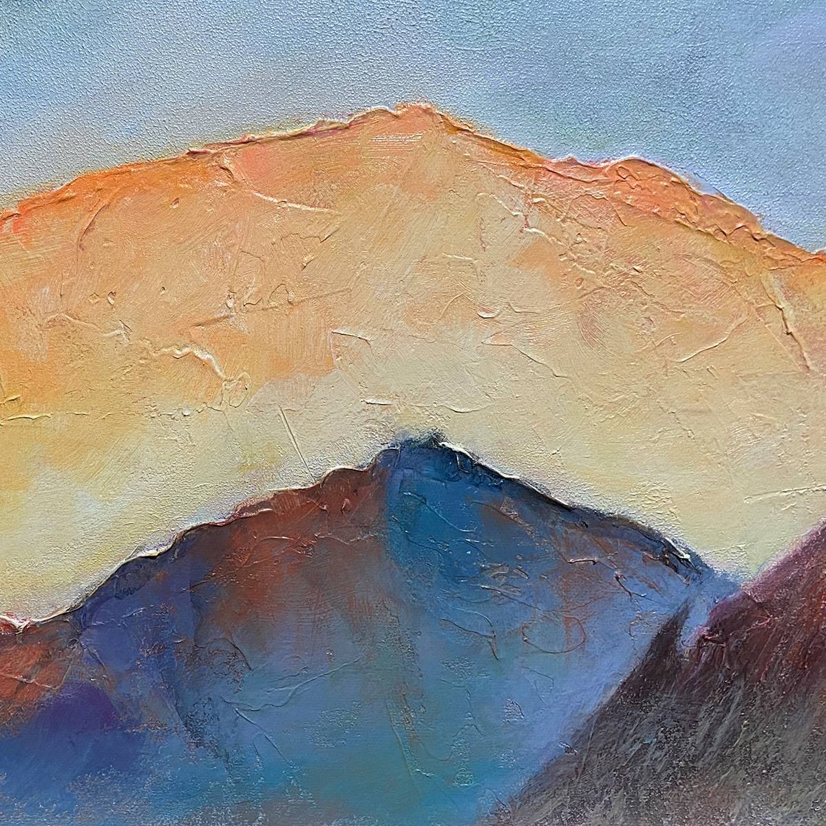 SUNSET SERENITY PANORAMIC- Landscape Painting, Panoramic Wall Art, Watercolor Decor
