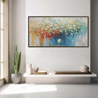 SYMPHONY IN BLOOM: Vibrant Textured Palette Knife Floral Painting