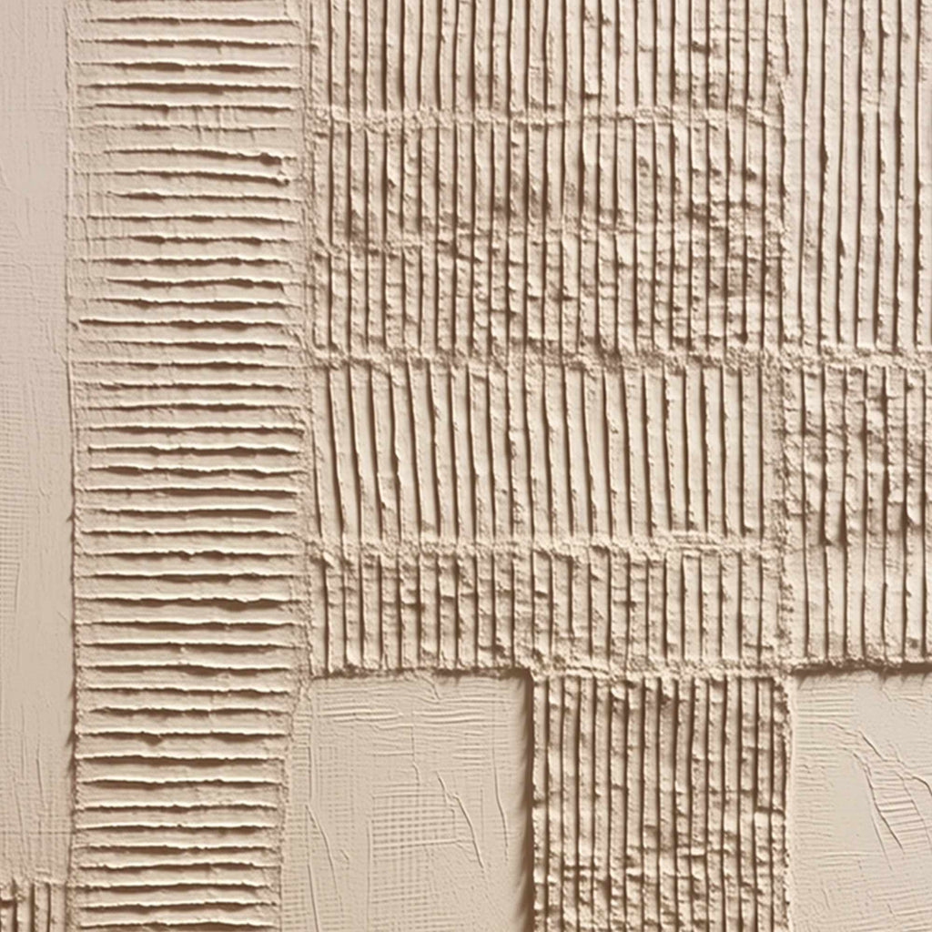 TERRA ALBA: Textured Wabi Sabi Minimalist Abstract Painting