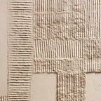 TERRA ALBA: Textured Wabi Sabi Minimalist Abstract Painting