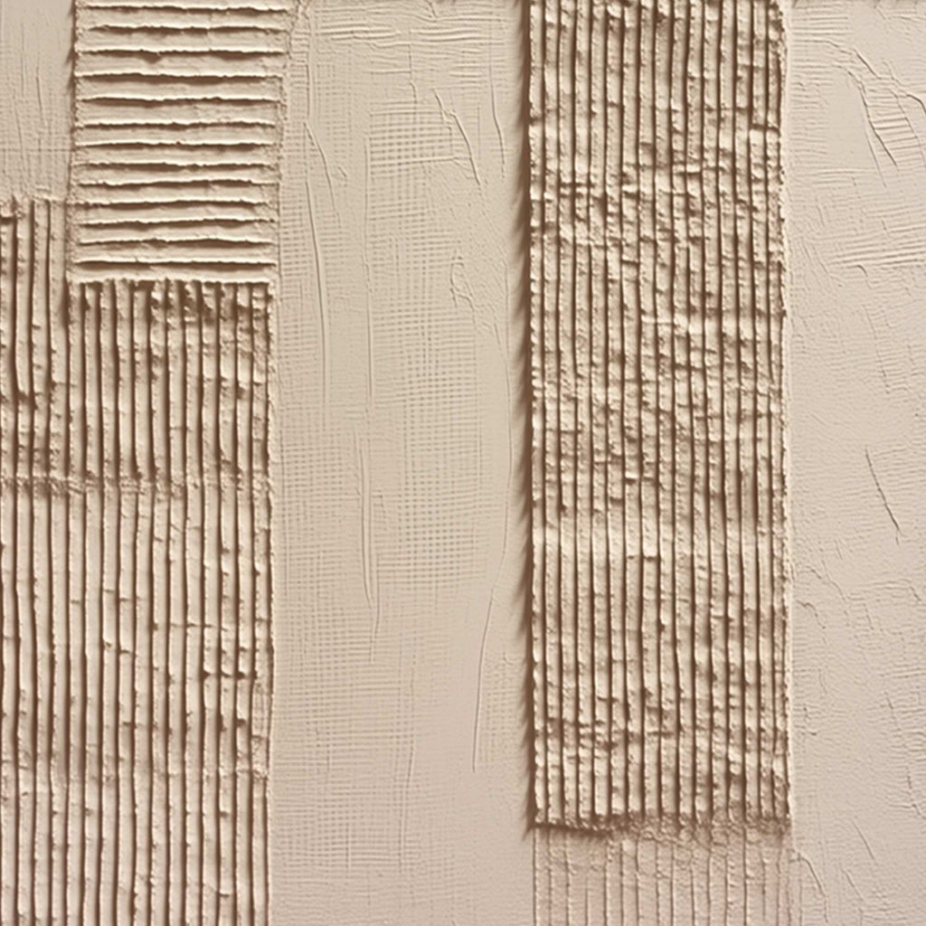 TERRA ALBA: Textured Wabi Sabi Minimalist Abstract Painting