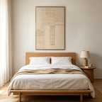 TERRA ALBA: Wabi Sabi Textured Neutral Earthy Tones Rhythmic Lines Canvas