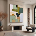 TERRA FIRMA: Textured Wabi Sabi Abstract Oil Painting