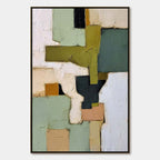 TERRA FIRMA: Textured Wabi Sabi Abstract Oil Painting