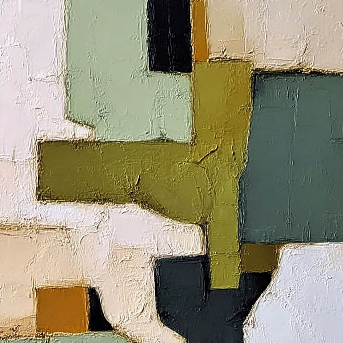 TERRA FIRMA: Textured Wabi Sabi Abstract Oil Painting