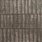 TEXTURED RECTANGLE ARRAY: Minimalist Textured Painting in Brown