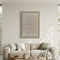 TEXTURED SCALES: Neutral Green Organic Scale Pattern Wabi Sabi Canvas