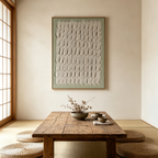 TEXTURED SCALES: Neutral Green Organic Scale Pattern Wabi Sabi Canvas
