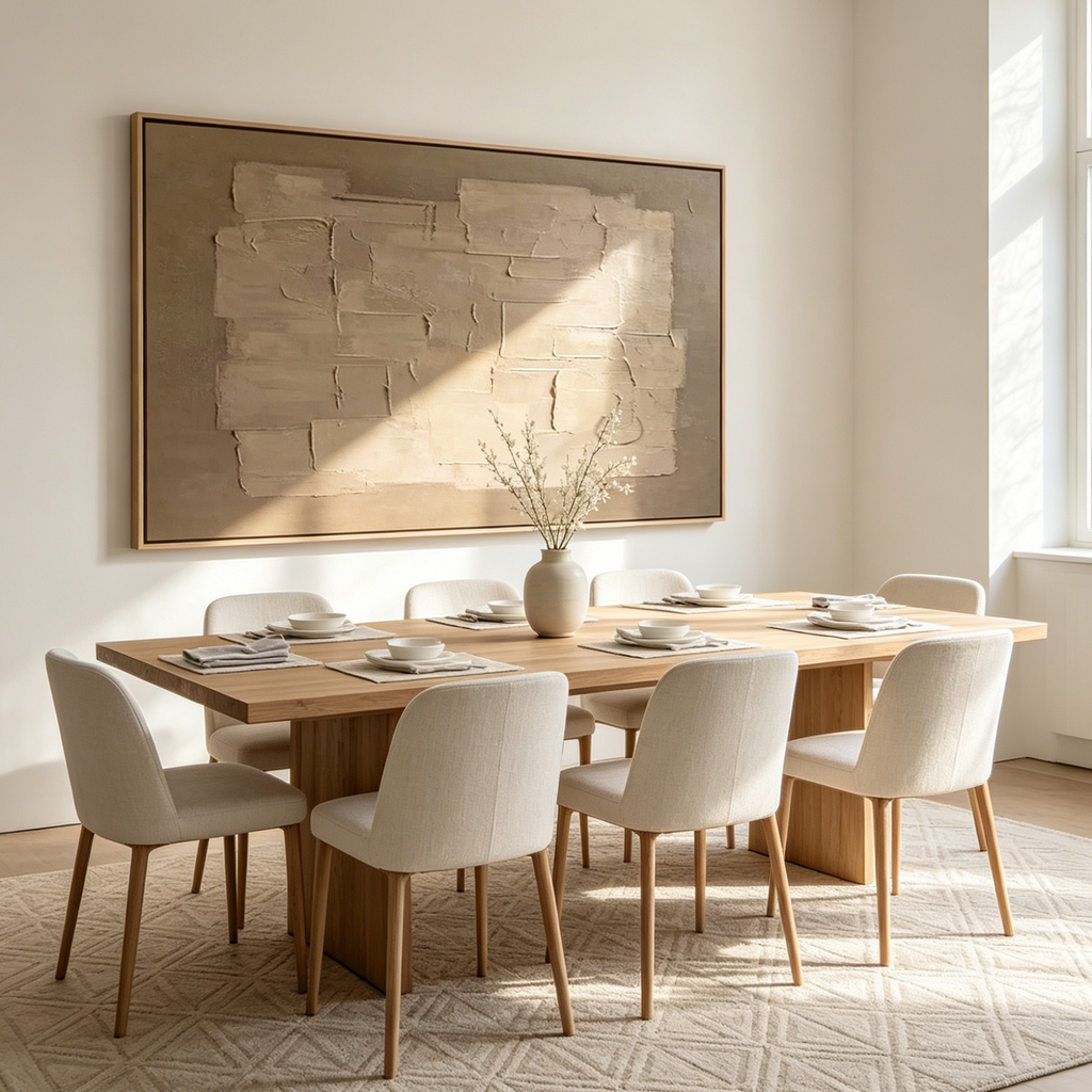 TAUPE ABSTRACT:  Textured Taupe Subtle Minimalist Canvas