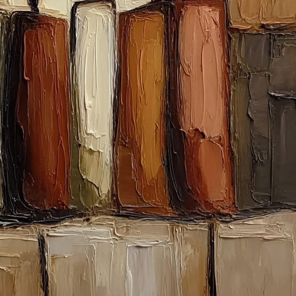 THE COLLECTIVE: Square Abstract Impasto Palette Knife Painting