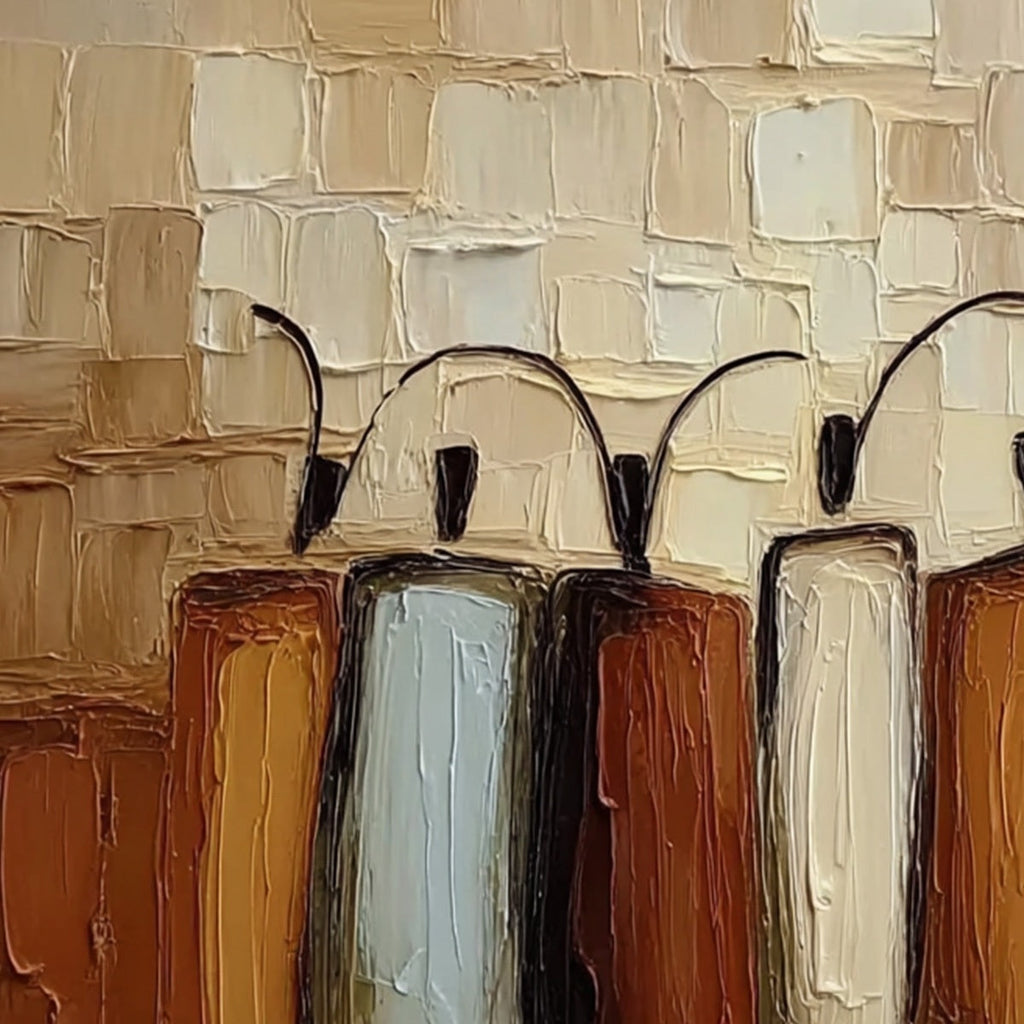 THE COLLECTIVE: Square Abstract Impasto Palette Knife Painting