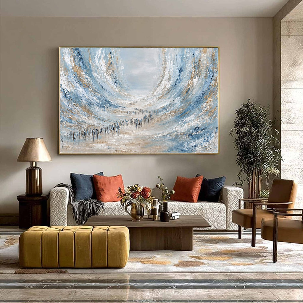 THE EXODUS: Large Abstract Figurative Textured Wall Art