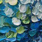 FOREST WHISPERS: Textured Lush Cool Tone Forest Canvas