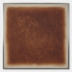 UMBRA Textured Abstract Square Brown Oil Painting