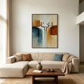 UNITY: Textured Impasto Intertwined Abstract Figures Canvas