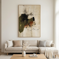 UNTITLED ABSTRACT: Soft Earth Tones Delicate Lines Minimalist Canvas
