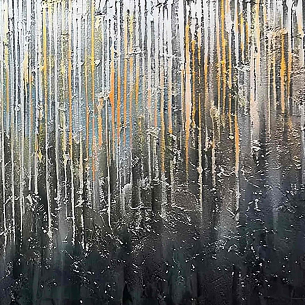 URBAN CASCADE: Large Textured Abstract Palette Knife Painting