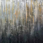 URBAN CASCADE: Large Textured Abstract Palette Knife Painting