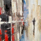 URBAN SOLITUDE: Minimalist Cityscape Painting