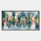 VERDANT SANCTUARY: Colorful Abstract Botanical Textured Painting