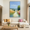 VIA AL MARE: Impasto Sun Drenched Path Canvas