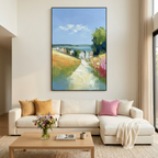 VIA AL MARE: Impasto Sun Drenched Path Canvas