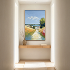 VIA AL MARE: Impasto Sun Drenched Path Canvas