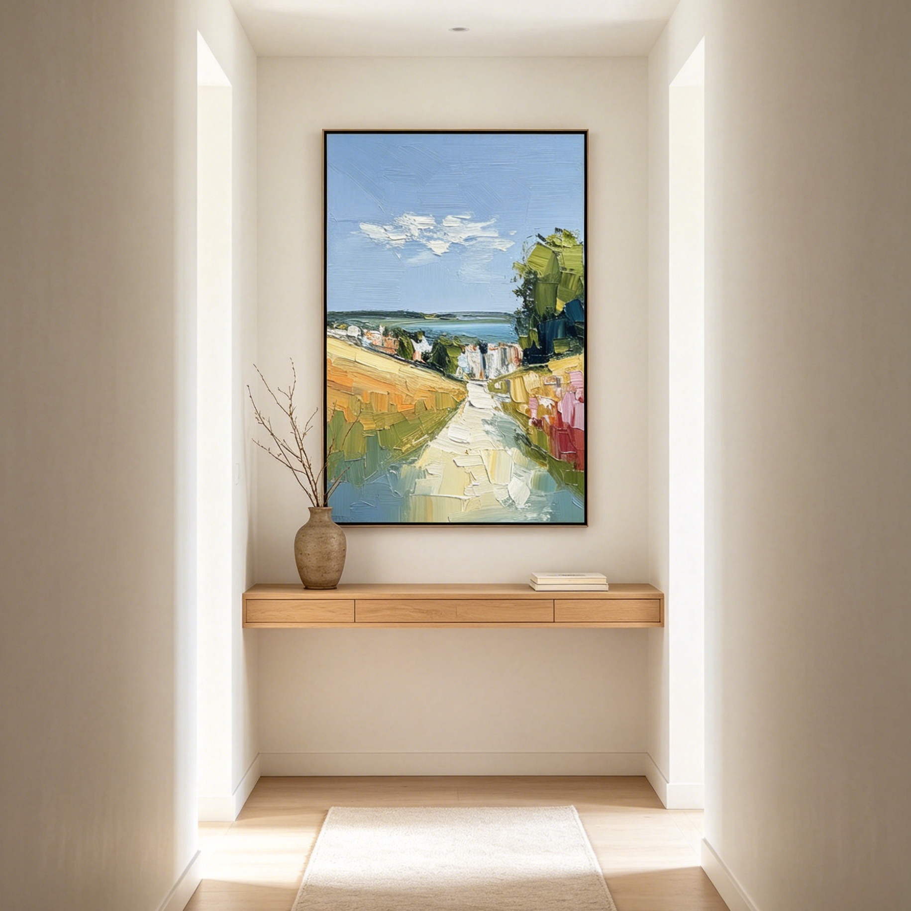VIA AL MARE: Impasto Sun Drenched Path Canvas