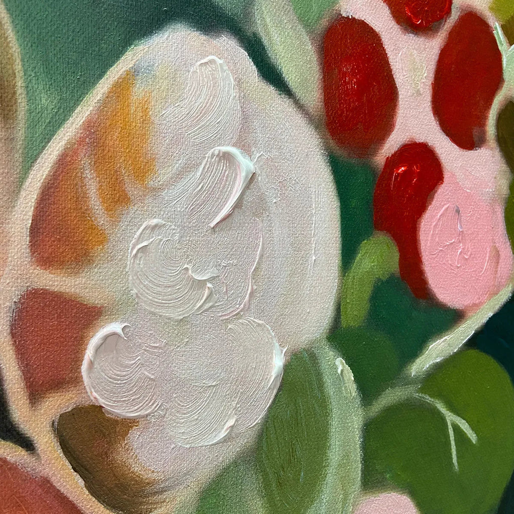 SECRET GARDEN: Vibrant Profusion Of Colorful Blooms Vertical Canvas