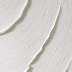 WHISPERING WAVES: Textured White Minimalist Wabi Sabi Abstract Painting
