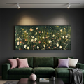WHISPERING MEADOW PANORAMIC: Impressionistic Delicate Blossoms Canvas