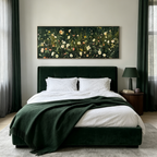 WHISPERING MEADOW PANORAMIC: Impressionistic Delicate Blossoms Canvas