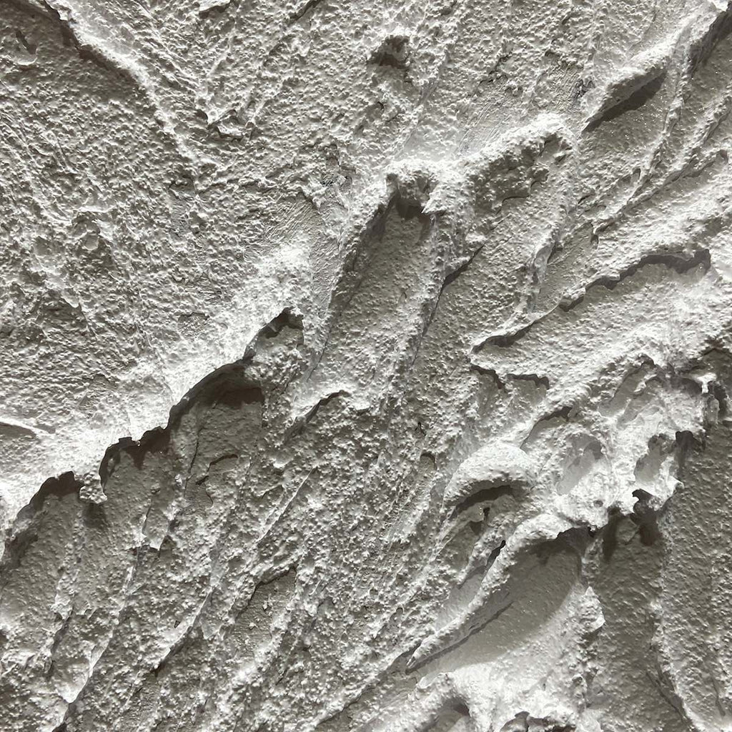 WHITE MOUNTAIN- Textured Mountain Painting