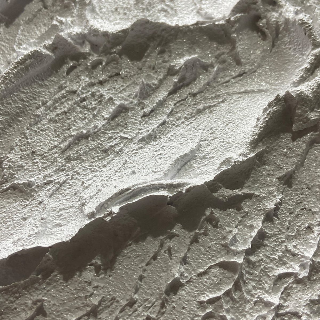 WHITE MOUNTAIN- Textured Mountain Painting